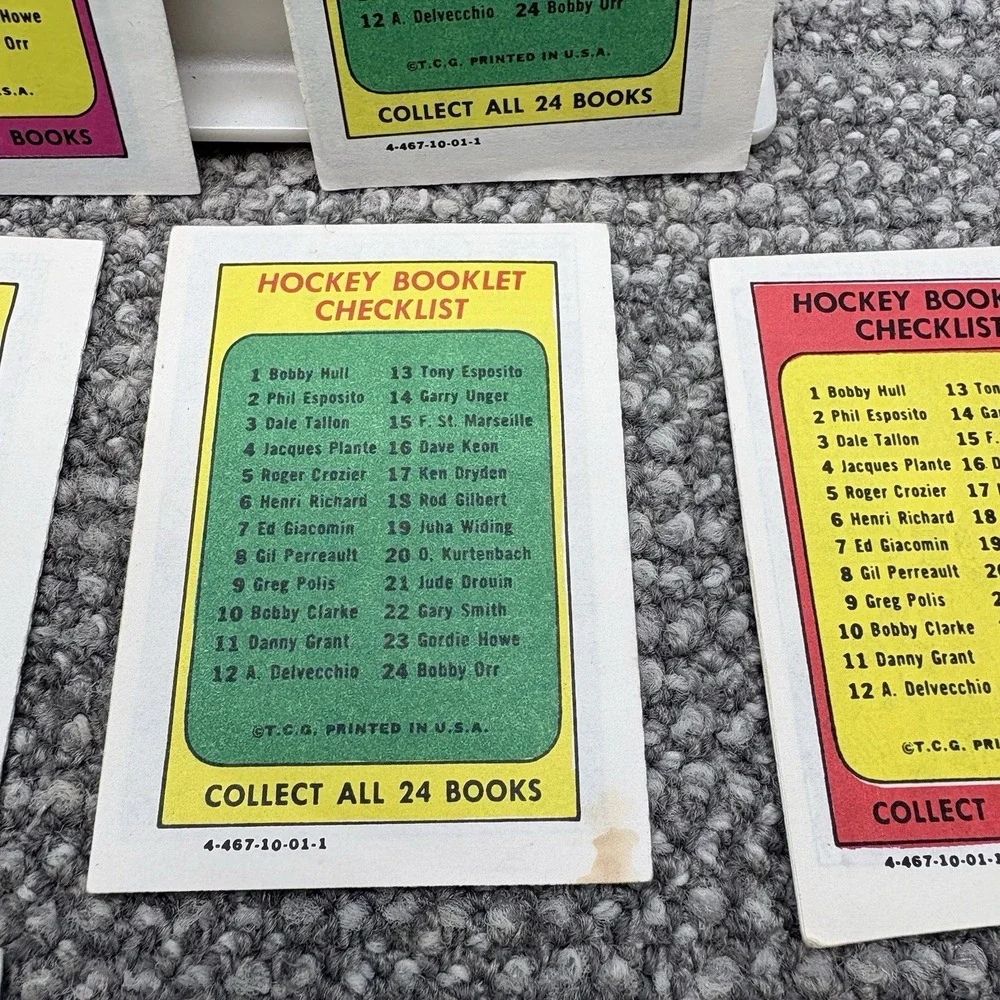 1971‎ Topps Hockey Booklets Complete Set 1-24 VTG Collectible Set